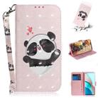 For Xiaomi Redmi Note 9T / 9 5G 3D Painted Pattern Magnetic Attraction Horizontal Flip Leather Case with Holder & Card Slot & Wallet & Lanyard(Love-heart Bear) - 1