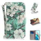 For Xiaomi Redmi Note 9T / 9 5G 3D Painted Pattern Magnetic Attraction Horizontal Flip Leather Case with Holder & Card Slot & Wallet & Lanyard(Watercolor Flowers) - 1