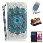 For Xiaomi Redmi Note 10 4G / Note 10S 3D Painted Pattern Magnetic Attraction Horizontal Flip Leather Case with Holder & Card Slot & Wallet & Lanyard(Peacock Wreath) - 1
