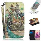 For Xiaomi Redmi Note 10 4G / Note 10S 3D Painted Pattern Magnetic Attraction Horizontal Flip Leather Case with Holder & Card Slot & Wallet & Lanyard(Zoo) - 1