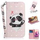 For Xiaomi Redmi Note 10 4G / Note 10S 3D Painted Pattern Magnetic Attraction Horizontal Flip Leather Case with Holder & Card Slot & Wallet & Lanyard(Love-heart Bear) - 1