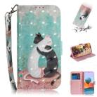 For Xiaomi Redmi Note 10 Pro 3D Painted Pattern Magnetic Attraction Horizontal Flip Leather Case with Holder & Card Slot & Wallet & Lanyard(Black White Cat) - 1