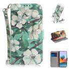 For Xiaomi Redmi Note 10 Pro 3D Painted Pattern Magnetic Attraction Horizontal Flip Leather Case with Holder & Card Slot & Wallet & Lanyard(Watercolor Flowers) - 1