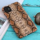 For iPhone 11 Snakeskin Pattern Paste Skin Protective Case(Brown) - 1