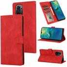 For Xiaomi Redmi K40 Pro Fantasy Classic Skin-feel Calfskin Texture Magnetic Buckle Horizontal Flip PU Leather Case with Holder & Card Slot & Wallet(Red) - 1
