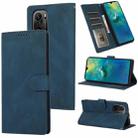 For Xiaomi Redmi K40 Pro Fantasy Classic Skin-feel Calfskin Texture Magnetic Buckle Horizontal Flip PU Leather Case with Holder & Card Slot & Wallet(Blue) - 1