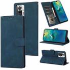 For Xiaomi Redmi Note 10 Pro Fantasy Classic Skin-feel Calfskin Texture Magnetic Buckle Horizontal Flip PU Leather Case with Holder & Card Slot & Wallet(Blue) - 1