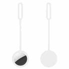 String Silica Gel Anti-scratch Shockproof Protective Cover For AirTag(White) - 1