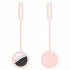 String Silica Gel Anti-scratch Shockproof Protective Cover For AirTag(Pink) - 1