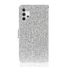 For Samsung Galaxy A32 4G Glitter Powder Horizontal Flip Leather Case with Card Slots & Holder & Lanyard(Silver) - 3