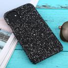 For iPhone 11 Shockproof Glitter Powder PC Protective Case(Black) - 1