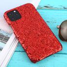 For iPhone 11 Pro Shockproof Glitter Powder PC Protective Case(Red) - 1