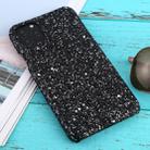 For iPhone 11 Pro Max Shockproof Glitter Powder PC Protective Case(Black) - 1