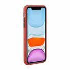 Card Slot Design Shockproof TPU Protective Case For iPhone 11(Plum Red) - 3
