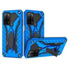 For OPPO A54 / A74 / A93 5G Shockproof TPU + PC Protective Case with Holder(Blue) - 1