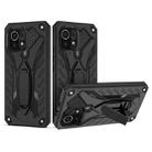 For Xiaomi Mi 11 Shockproof TPU + PC Protective Case with Holder(Black) - 1