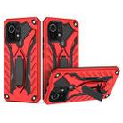 For Xiaomi Mi 11 Shockproof TPU + PC Protective Case with Holder(Red) - 1