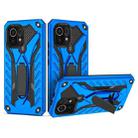For Xiaomi Mi 11 Shockproof TPU + PC Protective Case with Holder(Blue) - 1