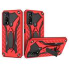 For vivo iQOO Z3 5G Shockproof TPU + PC Protective Case with Holder(Red) - 1