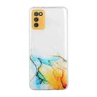 For Samsung Galaxy A02s (Indian Version) Hollow Marble Pattern TPU Precise Hole Protective Case(Yellow) - 1