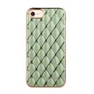 Electroplated Rhombic Pattern Sheepskin TPU Protective Case For iPhone 6(Avocado Green) - 1