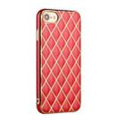 Electroplated Rhombic Pattern Sheepskin TPU Protective Case For iPhone 8 Plus / 7 Plus(Red) - 4