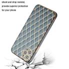For iPhone 11 Pro Electroplated Rhombic Pattern Sheepskin TPU Protective Case (Grey Green) - 3