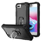 PC + Rubber 3-layers Shockproof Protective Case with Rotating Holder For iPhone 8 Plus / 7 Plus(Black) - 1