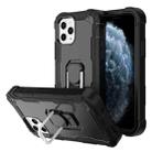 For iPhone 11 Pro PC + Rubber 3-layers Shockproof Protective Case with Rotating Holder (Black) - 1