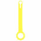 Shockproof Anti-scratch Flower Shape Silicone Protective Case Cover with Hang Loop For AirTag(Yellow) - 1