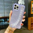 For iPhone 11 Pro Dream Color Bracelet Transparent Protective Case (Purple) - 1