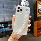 For iPhone 11 Pro Max Dream Color Bracelet Transparent Protective Case (White) - 1