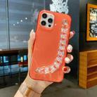 For iPhone 11 Pro Max Dream Color Bracelet Transparent Protective Case (Orange) - 1