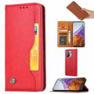 For Xiaomi Mi 11 Pro Knead Skin Texture Horizontal Flip Leather Case with Photo Frame & Holder & Card Slots & Wallet(Red) - 1