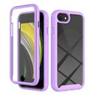 Starry Sky Solid Color Series Shockproof PC + TPU Case with PET Film For iPhone 6(Light Purple) - 1