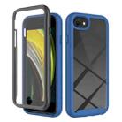 For iPhone SE 2022 / SE 2020 / 8 / 7 Starry Sky Solid Color Series Shockproof PC + TPU Case with PET Film(Royal Blue) - 1