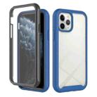 For iPhone 11 Pro Starry Sky Solid Color Series Shockproof PC + TPU Case with PET Film (Royal Blue) - 1