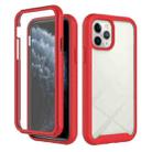 For iPhone 11 Pro Starry Sky Solid Color Series Shockproof PC + TPU Case with PET Film (Red) - 1