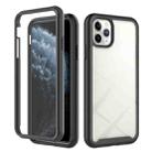 For iPhone 11 Pro Max Starry Sky Solid Color Series Shockproof PC + TPU Case with PET Film (Black) - 1