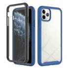 For iPhone 11 Pro Max Starry Sky Solid Color Series Shockproof PC + TPU Case with PET Film (Royal Blue) - 1