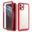 For iPhone 11 Pro Max Starry Sky Solid Color Series Shockproof PC + TPU Case with PET Film (Red) - 1
