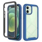 For iPhone 12 mini Starry Sky Solid Color Series Shockproof PC + TPU Case with PET Film (Royal Blue) - 1