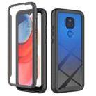 For Motorola Moto G Play(2021) Starry Sky Solid Color Series Shockproof PC + TPU Case with PET Film(Black) - 1