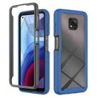 For Motorola Moto G Power(2021) Starry Sky Solid Color Series Shockproof PC + TPU Case with PET Film(Royal Blue) - 1