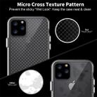 For iPhone 11 Micro Cross Texture Transparent Plating Protective Case - 5