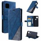 For Motorola Moto G 5G Skin Feel Splicing Horizontal Flip Leather Case with Holder & Card Slots & Wallet & Photo Frame(Blue) - 1