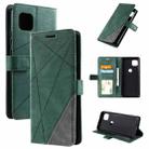 For Motorola Moto G 5G Skin Feel Splicing Horizontal Flip Leather Case with Holder & Card Slots & Wallet & Photo Frame(Green) - 1
