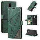 For Huawei Mate 10 Lite Skin Feel Splicing Horizontal Flip Leather Case with Holder & Card Slots & Wallet & Photo Frame(Green) - 1