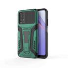 For Xiaomi Redmi Note 9 4G War Chariot Series Armor All-inclusive Shockproof PC + TPU Protective Case with Invisible Holder(Green) - 1