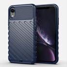 For iPhone XR Thunderbolt Shockproof TPU Soft Case(Dark Blue) - 1